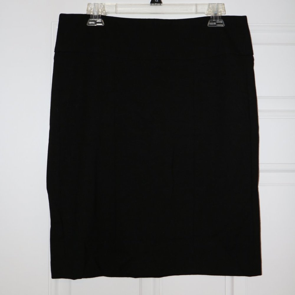 CAbi Black, Stretchy, Short/Mini Skirt- Size 10